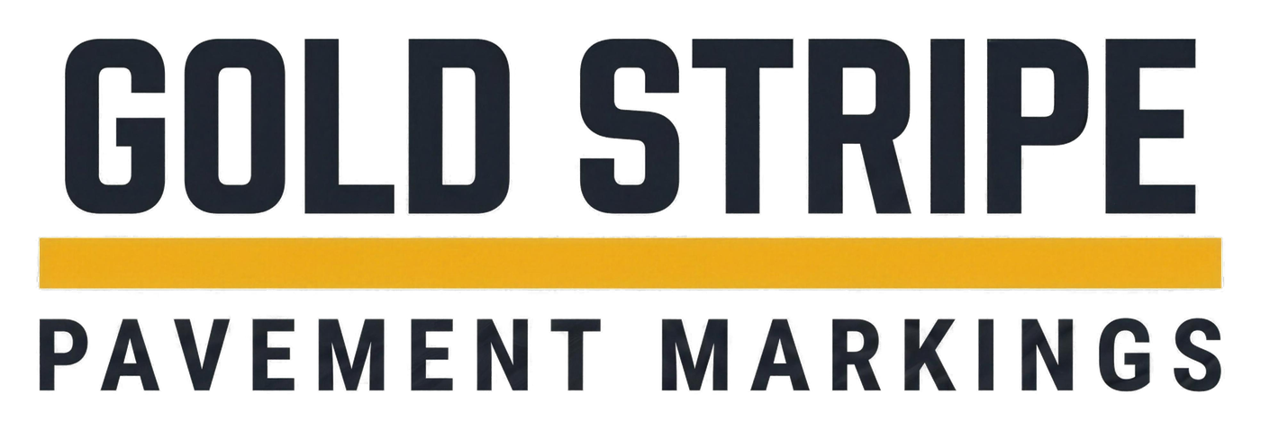 Gold Stripe Pavement Markings